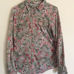 Long sleeve floral blouse